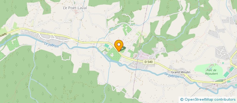 localisation de l'entreprise SCI ARAME  LE POET-LAVAL