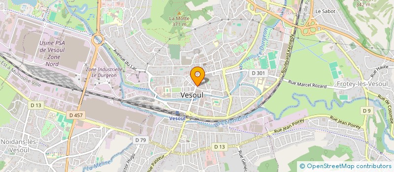 localisation de l'entreprise SCI ARAMIS à VESOUL