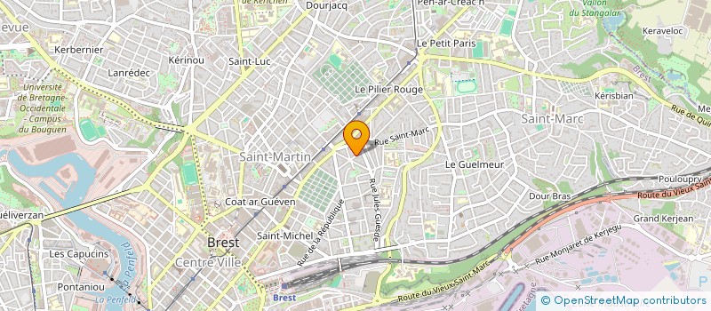 localisation de l'entreprise SCI ARAMIS SOUVESTRE à BREST