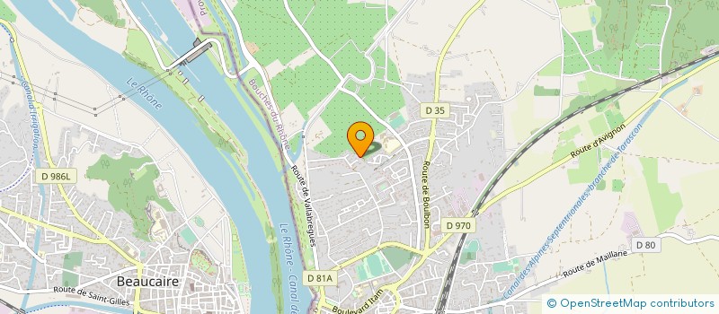 localisation de l'entreprise SCI ARAMON  TARASCON