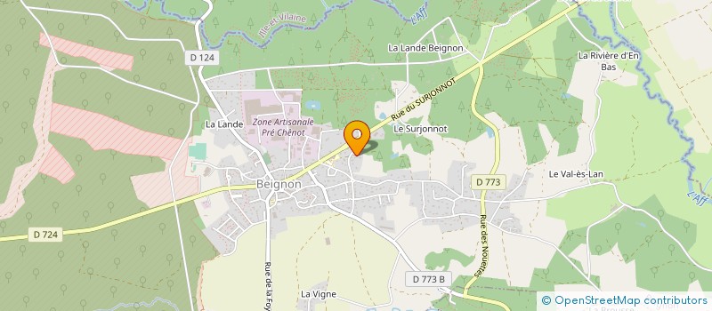localisation de l'entreprise SCI ARAOK  BEIGNON