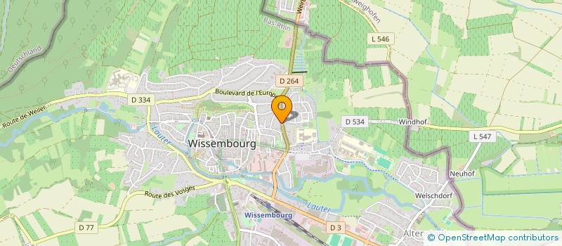 localisation de l'entreprise SCI ARARAT  WISSEMBOURG