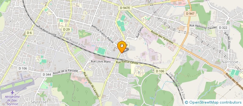 localisation de l'entreprise SCI ARARAT DAX  DAX