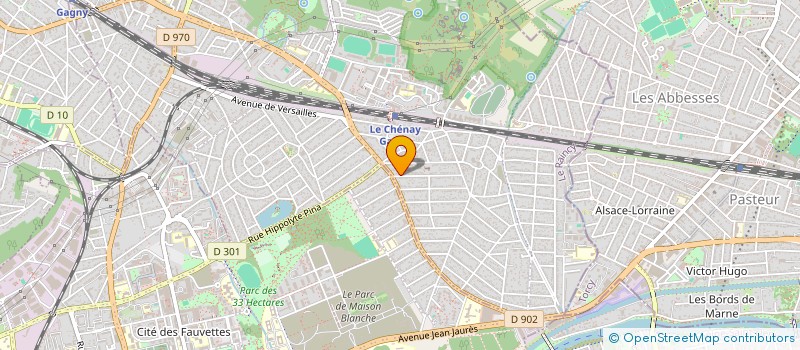 localisation de l'entreprise SCI ARASY  GAGNY
