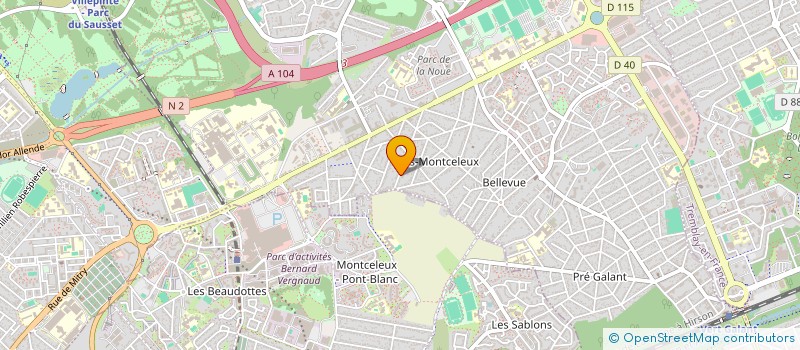 localisation de l'entreprise SCI ARAUJO à VILLEPINTE