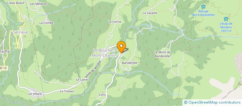 localisation de l'entreprise SCI ARAVIS  MANIGOD