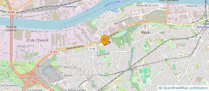 localisation de l'entreprise SCI ARAVIS à BOUGUENAIS