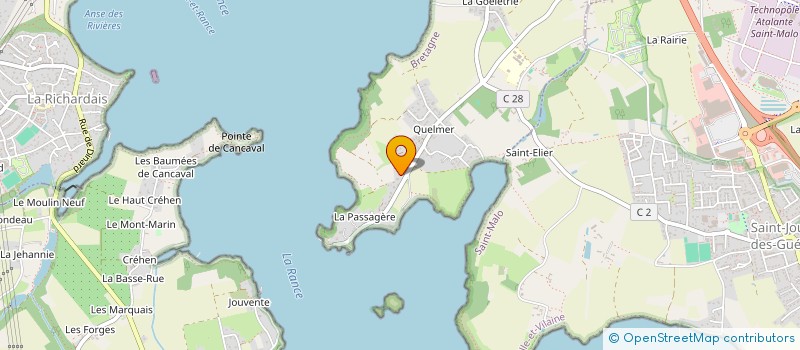 localisation de l'entreprise SCI ARAWAK  SAINT-MALO