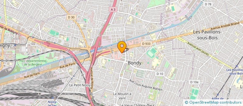 localisation de l'entreprise SCI ARB  BONDY