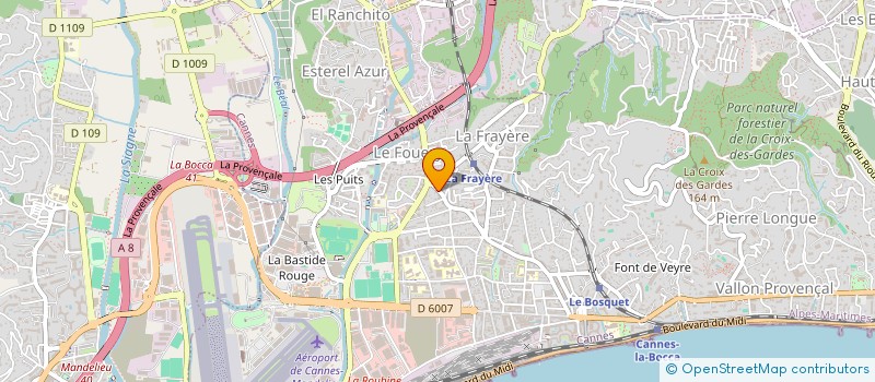 localisation de l'entreprise SCI ARBA à CANNES