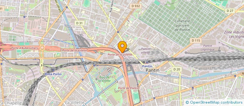 localisation de l'entreprise SCI ARBAFLEUR  PANTIN