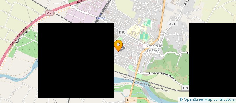 localisation de l'entreprise SCI ARBAS  LIVRON-SUR-DROME