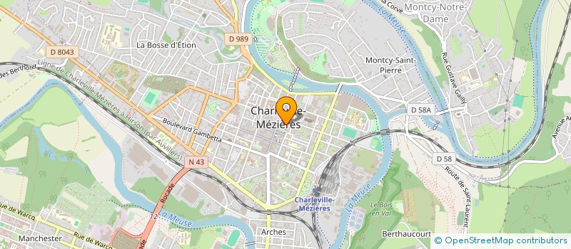 localisation de l'entreprise SCI ARBEL  CHARLEVILLE-MEZIERES
