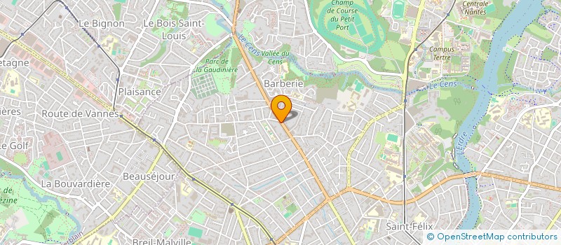 localisation de l'entreprise SCI ARBEPAC à NANTES