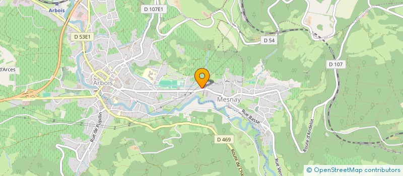 localisation de l'entreprise SCI ARBOIGORA  ARBOIS