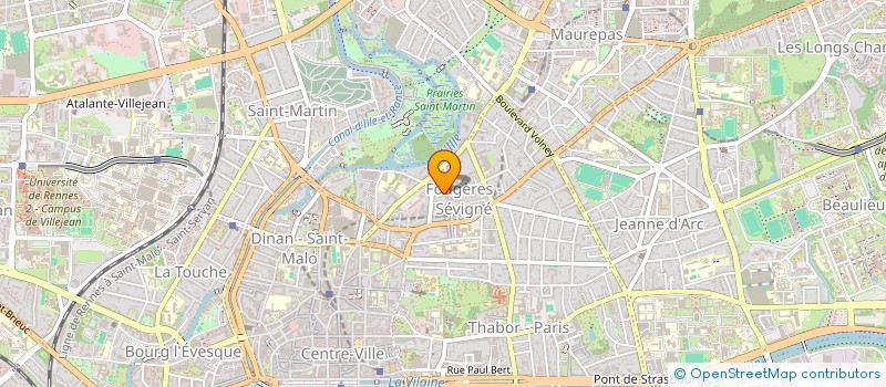 localisation de l'entreprise SCI ARBOIS  RENNES