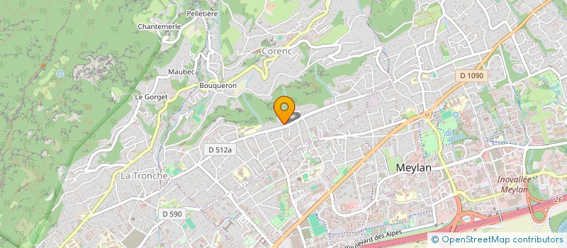 localisation de l'entreprise SCI ARBOLE  CORENC