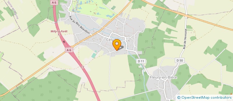 localisation de l'entreprise SCI ARBONNE  CELY