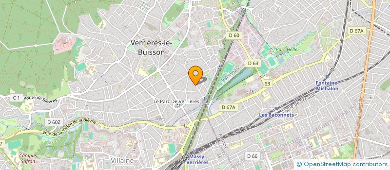 localisation de l'entreprise SCI ARBOR à VERRIERES-LE-BUISSON