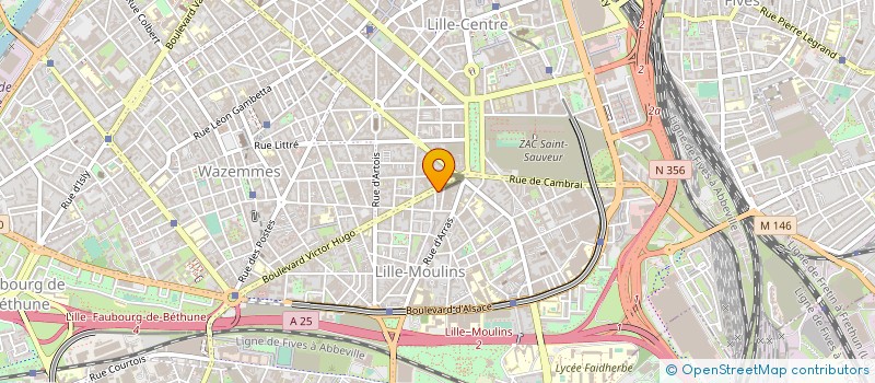 localisation de l'entreprise SCI ARBORA à LILLE