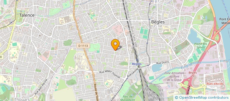 localisation de l'entreprise SCI ARBOUCHE MARGAUX à BEGLES