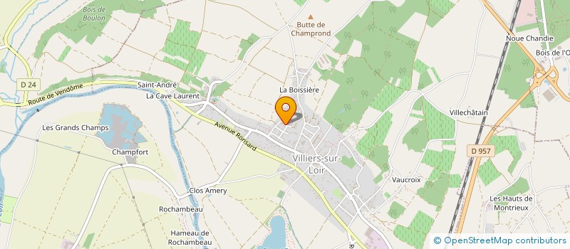 localisation de l'entreprise SCI ARBOUIN  VILLIERS-SUR-LOIR