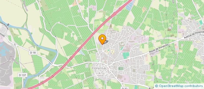 localisation de l'entreprise SCI ARC  FLORENSAC