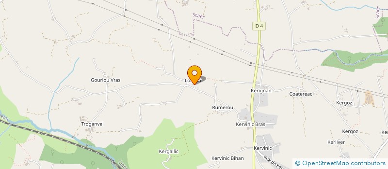 localisation de l'entreprise SCI ARC  BANNALEC