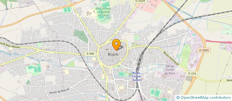 localisation de l'entreprise SCI ARC  RIOM