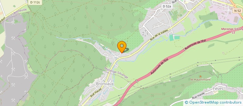 localisation de l'entreprise SCI ARC  MARANGE-SILVANGE