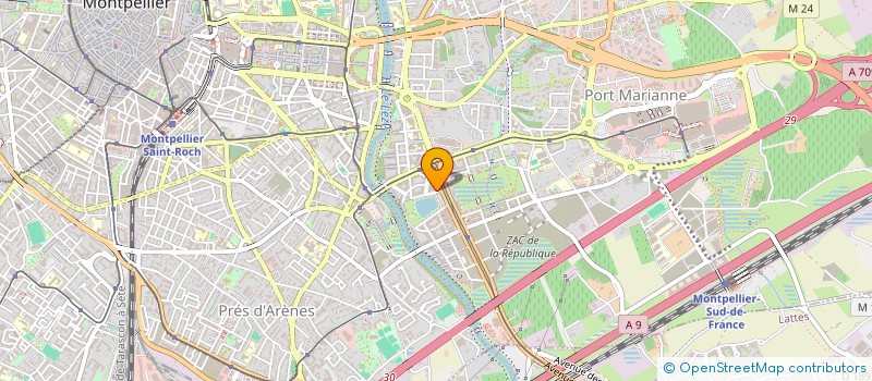 localisation de l'entreprise SCI ARC à MONTPELLIER