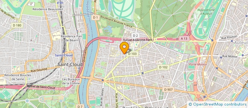 localisation de l'entreprise SCI ARC ANGE à BOULOGNE-BILLANCOURT