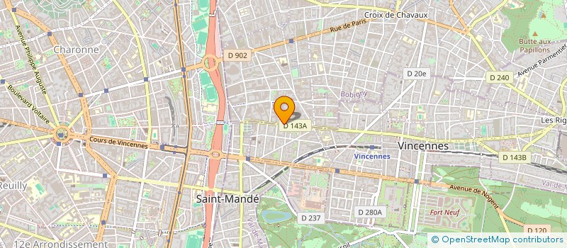 localisation de l'entreprise SCI ARC CONFERENCES à MONTREUIL