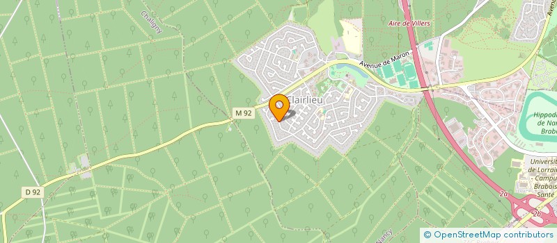 localisation de l'entreprise SCI ARC DE TRIOMPHE à VILLERS-LES-NANCY