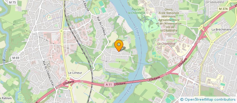 localisation de l'entreprise SCI ARC EN CIEL  LA CHAPELLE-SUR-ERDRE