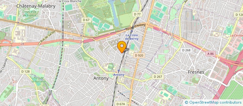 localisation de l'entreprise SCI ARC EN CIEL à ANTONY
