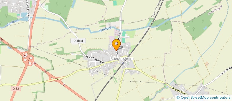 localisation de l'entreprise SCI ARC EN CIEL  RAEDERSHEIM