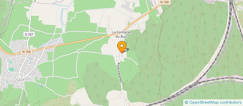 localisation de l'entreprise SCI ARC EN CIEL  SAZE