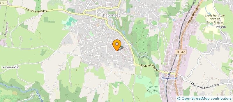 localisation de l'entreprise SCI ARC EN CIEL  CHAPONOST