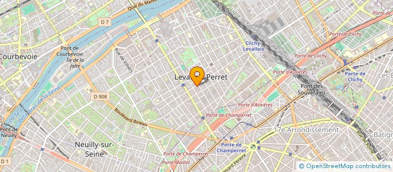 localisation de l'entreprise SCI ARC EN CIEL à LEVALLOIS-PERRET