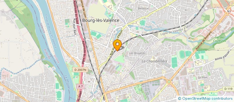 localisation de l'entreprise SCI ARC EN CIEL  BOURG-LES-VALENCE