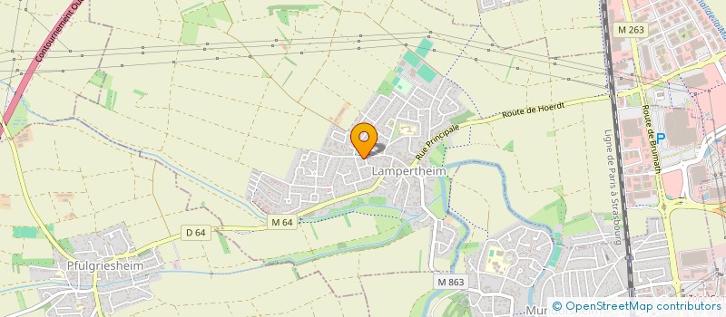 localisation de l'entreprise SCI ARC EN CIEL  LAMPERTHEIM