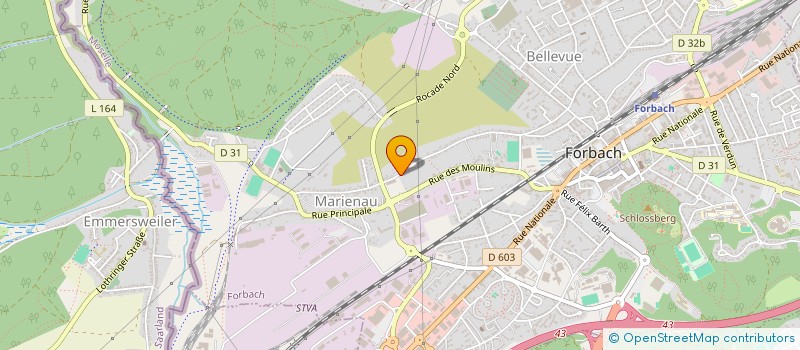 localisation de l'entreprise SCI ARC EN CIEL  FORBACH