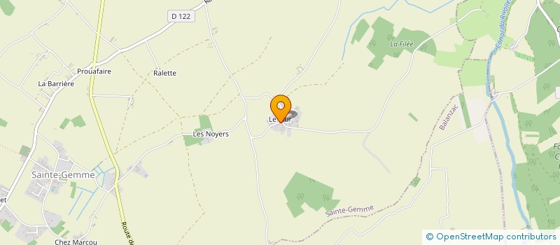 localisation de l'entreprise SCI ARC EN CIEL  SAINTE-GEMME