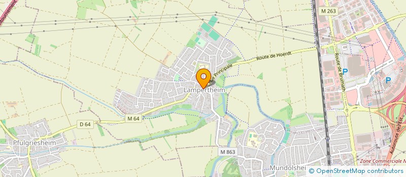 localisation de l'entreprise SCI ARC-EN-CIEL PH  LAMPERTHEIM