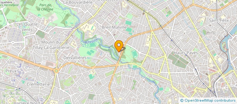 localisation de l'entreprise SCI ARC SO à NANTES