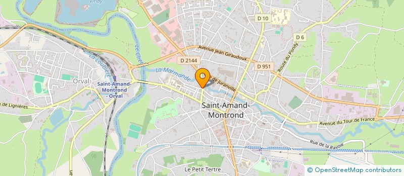 localisation de l'entreprise SCI ARCA  SAINT-AMAND-MONTROND