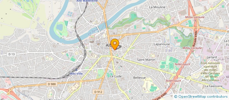localisation de l'entreprise SCI ARCA à ALBI