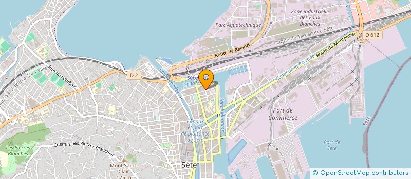 localisation de l'entreprise SCI ARCA  SETE