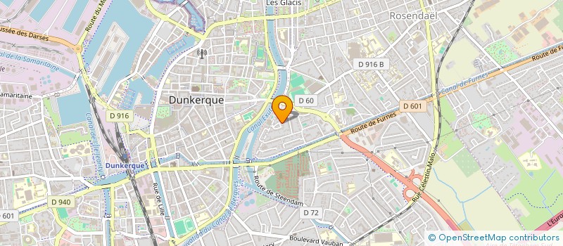 localisation de l'entreprise SCI ARCA100 à DUNKERQUE